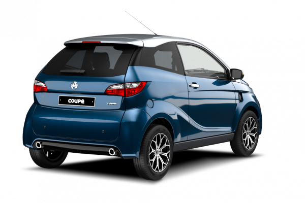 Voiture sans permis AIXAM e Coupé 2.ecutpre_34ar_blu_png_ombre